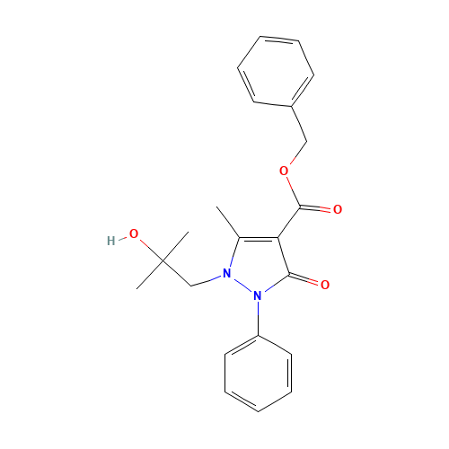 benzyl 1-(2-hydroxy-2-methylpropyl)-5-methyl-3-oxo-2-phenylpyrazole-4-carboxylate (CAS: 913376-52-0) - Related Chemical Product