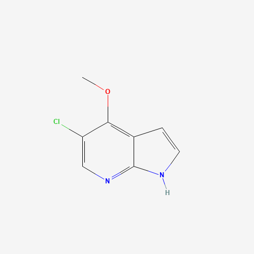 5-chloro-4-methoxy-1H-pyrrolo[2,3-b]pyridine (CAS: 1020056-69-2) - Chemical Structure and Molecular Formula 