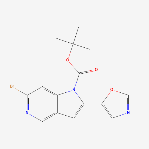 tert-butyl 6-bromo-2-(1,3-oxazol-5-yl)pyrrolo[3,2-c]pyridine-1-carboxylate (CAS: 1400287-60-6) - Related Chemical Product