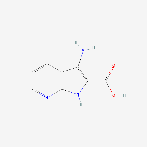 3-amino-1H-pyrrolo[2,3-b]pyridine-2-carboxylic acid (CAS: 1082865-12-0) - Chemical Structure and Molecular Formula 