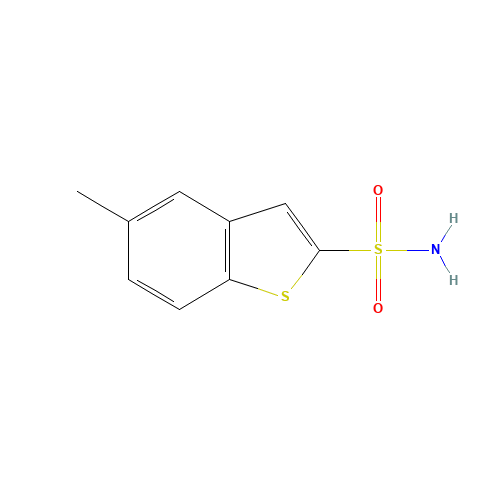 5-methyl-1-benzothiophene-2-sulfonamide (CAS: 91004-27-2) - Chemical Structure and Molecular Formula 