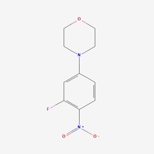 4-(3-fluoro-4-nitrophenyl)morpholine (CAS: 218301-62-3) - Chemical Structure and Molecular Formula 