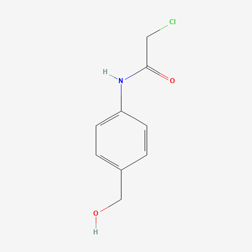 2-chloro-N-[4-(hydroxymethyl)phenyl]acetamide (CAS: 223741-30-8) - Chemical Structure and Molecular Formula 