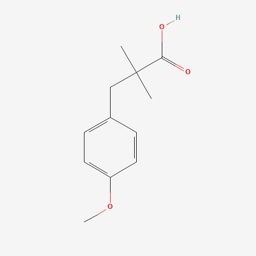 3-(4-methoxyphenyl)-2,2-dimethylpropanoic acid (CAS: 29206-06-2) - Chemical Structure and Molecular Formula 