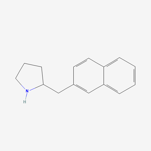 2-(naphthalen-2-ylmethyl)pyrrolidine (CAS: 82589-44-4) - Chemical Structure and Molecular Formula 