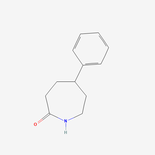 5-phenylazepan-2-one (CAS: 7500-39-2) - Chemical Structure and Molecular Formula 
