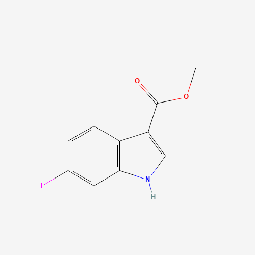 methyl 6-iodo-1H-indole-3-carboxylate (CAS: 330195-73-8) - Chemical Structure and Molecular Formula 