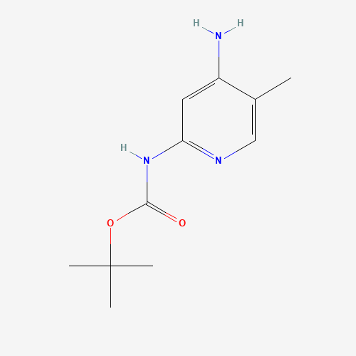 tert-butyl N-(4-amino-5-methylpyridin-2-yl)carbamate (CAS: 1311254-79-1) - Chemical Structure and Molecular Formula 