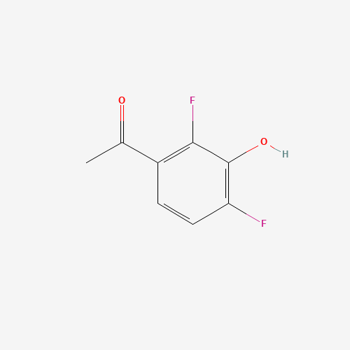 1-(2,4-difluoro-3-hydroxyphenyl)ethanone (CAS: 951163-65-8) - Chemical Structure and Molecular Formula 