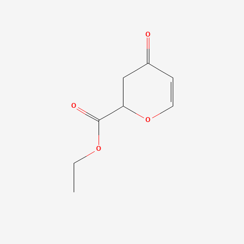 ethyl 4-oxo-2,3-dihydropyran-2-carboxylate (CAS: 287193-06-0) - Chemical Structure and Molecular Formula 