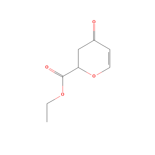 ethyl 4-oxo-2,3-dihydropyran-2-carboxylate (CAS: 287193-06-0) - Chemical Structure and Molecular Formula 