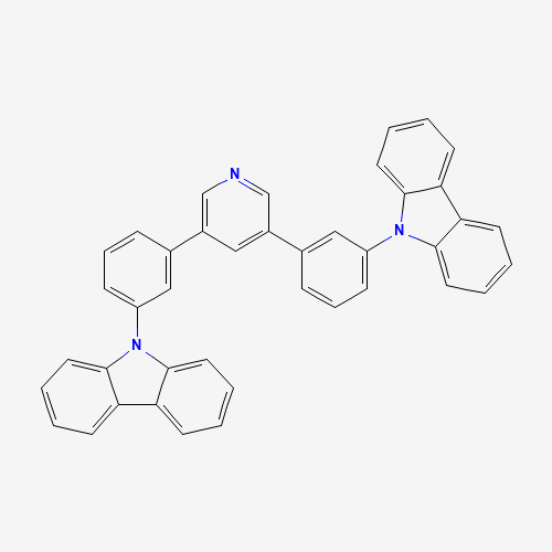 9-[3-[5-(3-carbazol-9-ylphenyl)pyridin-3-yl]phenyl]carbazole (CAS: 1013405-25-8) - Chemical Structure and Molecular Formula 