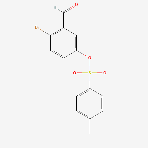 (4-bromo-3-formylphenyl) 4-methylbenzenesulfonate (CAS: 1401300-13-7) - Chemical Structure and Molecular Formula 