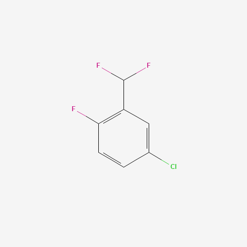 4-chloro-2-(difluoromethyl)-1-fluorobenzene (CAS: 63878-72-8) - Chemical Structure and Molecular Formula 