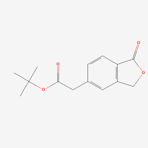 tert-butyl 2-(1-oxo-3H-2-benzofuran-5-yl)acetate (CAS: 1374574-06-7) - Chemical Structure and Molecular Formula 