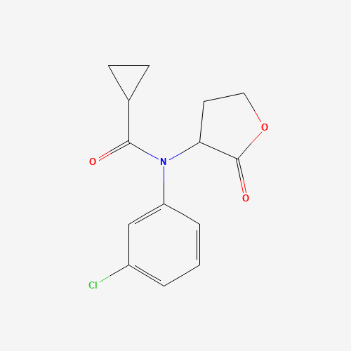 N-(3-chlorophenyl)-N-(2-oxooxolan-3-yl)cyclopropanecarboxamide (CAS: 69581-33-5) - Related Chemical Product