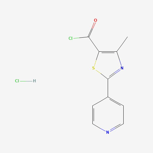 4-methyl-2-pyridin-4-yl-1,3-thiazole-5-carbonyl chloride;hydrochloride (CAS: 953408-88-3) - Chemical Structure and Molecular Formula 