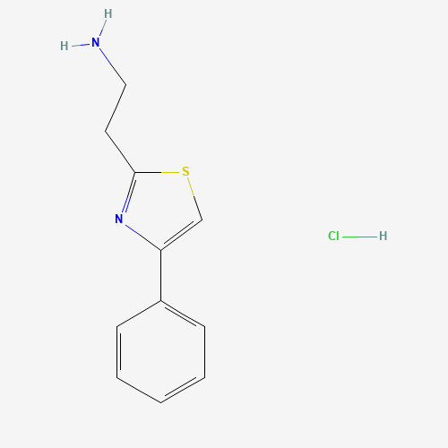 2-(4-phenyl-1,3-thiazol-2-yl)ethanamine;hydrochloride (CAS: 124534-88-9) - Chemical Structure and Molecular Formula 
