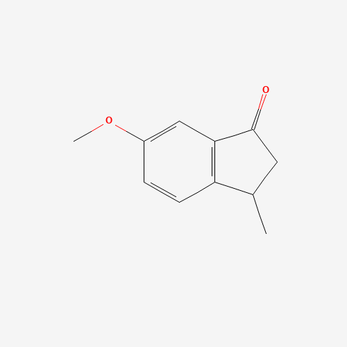 6-methoxy-3-methyl-2,3-dihydroinden-1-one (CAS: 103986-57-8) - Chemical Structure and Molecular Formula 
