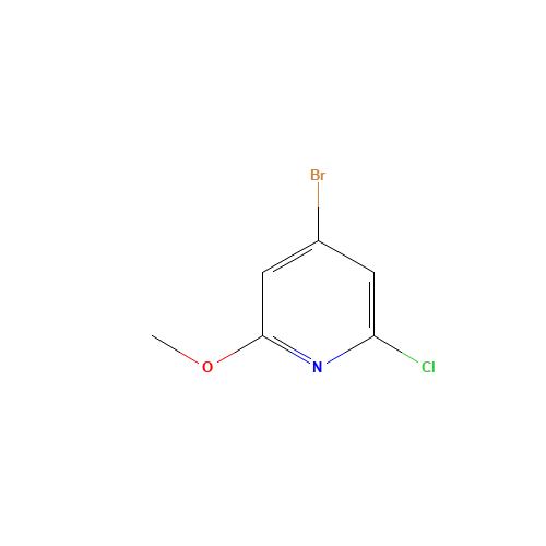 4-bromo-2-chloro-6-methoxypyridine (CAS: 1196152-02-9) - Chemical Structure and Molecular Formula 