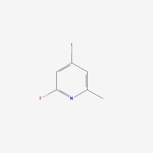 2-fluoro-4-iodo-6-methylpyridine (CAS: 884494-45-5) - Chemical Structure and Molecular Formula 