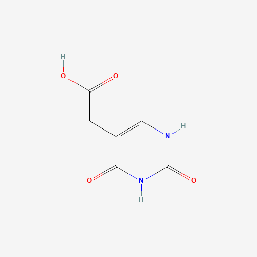 2-(2,4-dioxo-1H-pyrimidin-5-yl)acetic acid (CAS: 20763-91-1) - Chemical Structure and Molecular Formula 