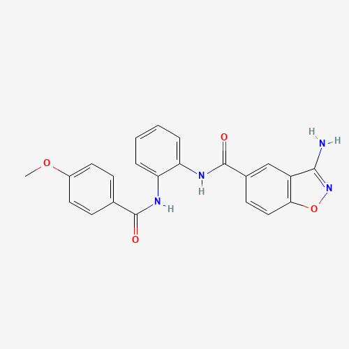 3-amino-N-[2-[(4-methoxybenzoyl)amino]phenyl]-1,2-benzoxazole-5-carboxamide (CAS: 219520-03-3) - Related Chemical Product