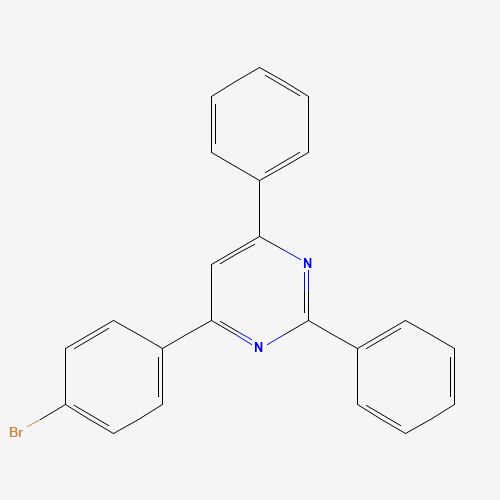 4-(4-bromophenyl)-2,6-diphenylpyrimidine (CAS: 58536-46-2) - Chemical Structure and Molecular Formula 