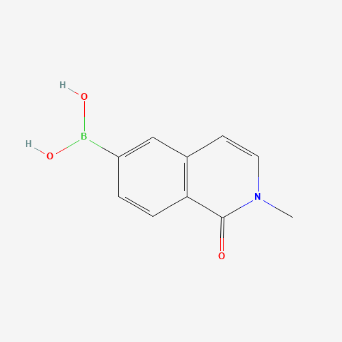 (2-methyl-1-oxoisoquinolin-6-yl)boronic acid (CAS: 1251401-71-4) - Chemical Structure and Molecular Formula 