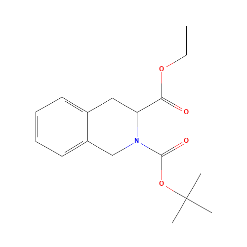 2-O-tert-butyl 3-O-ethyl 3,4-dihydro-1H-isoquinoline-2,3-dicarboxylate (CAS: 104668-13-5) - Related Chemical Product