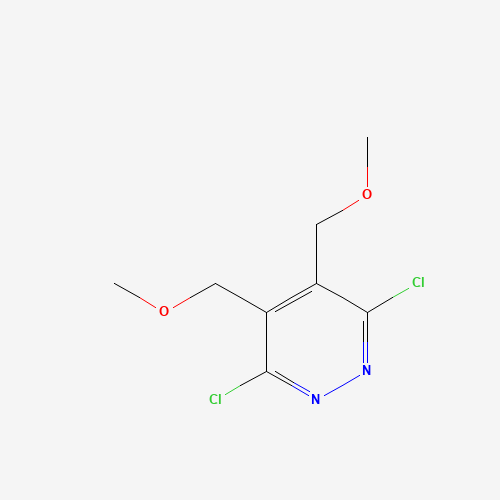 3,6-dichloro-4,5-bis(methoxymethyl)pyridazine (CAS: 945599-39-3) - Chemical Structure and Molecular Formula 