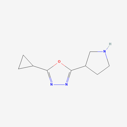 2-cyclopropyl-5-pyrrolidin-3-yl-1,3,4-oxadiazole (CAS: 1225218-55-2) - Related Chemical Product
