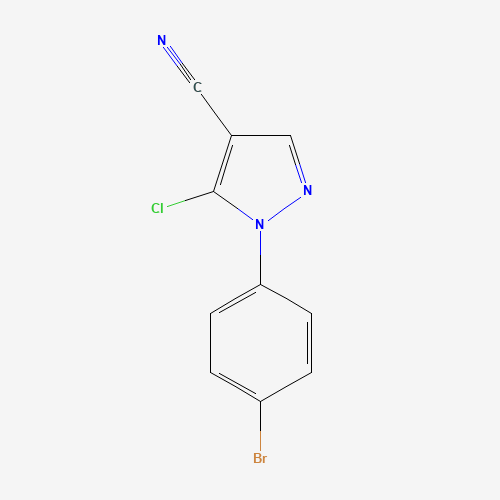 1-(4-bromophenyl)-5-chloropyrazole-4-carbonitrile (CAS: 102996-37-2) - Related Chemical Product