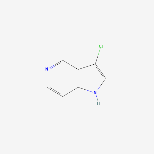 3-chloro-1H-pyrrolo[3,2-c]pyridine (CAS: 1000342-65-3) - Chemical Structure and Molecular Formula 