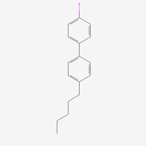 1-iodo-4-(4-pentylphenyl)benzene (CAS: 69971-79-5) - Chemical Structure and Molecular Formula 