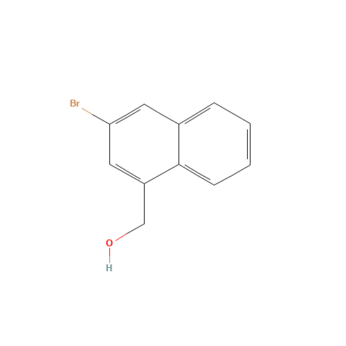 (3-bromonaphthalen-1-yl)methanol (CAS: 79996-92-2) - Chemical Structure and Molecular Formula 