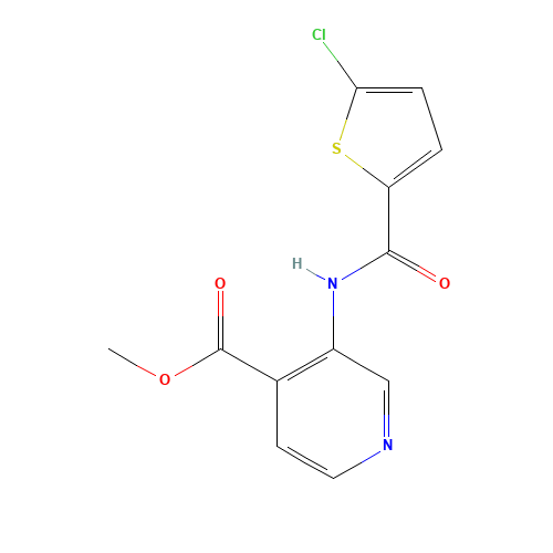 methyl 3-[(5-chlorothiophene-2-carbonyl)amino]pyridine-4-carboxylate (CAS: 929214-67-5) - Related Chemical Product