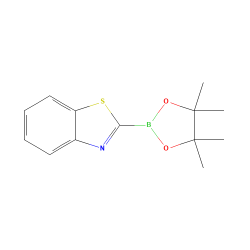 2-(4,4,5,5-tetramethyl-1,3,2-dioxaborolan-2-yl)-1,3-benzothiazole (CAS: 1316275-48-5) - Chemical Structure and Molecular Formula 