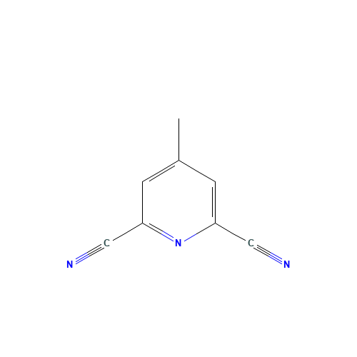 4-methylpyridine-2,6-dicarbonitrile (CAS: 21635-92-7) - Chemical Structure and Molecular Formula 