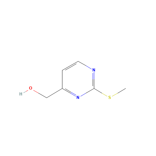 (2-methylsulfanylpyrimidin-4-yl)methanol (CAS: 102921-92-6) - Chemical Structure and Molecular Formula 