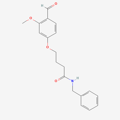 N-benzyl-4-(4-formyl-3-methoxyphenoxy)butanamide (CAS: 853994-50-0) - Related Chemical Product