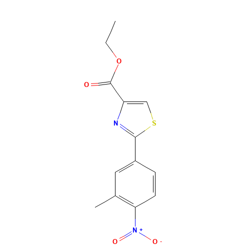 ethyl 2-(3-methyl-4-nitrophenyl)-1,3-thiazole-4-carboxylate (CAS: 885278-57-9) - Related Chemical Product