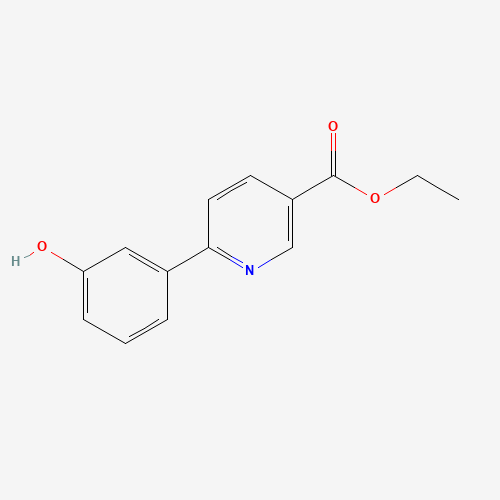 ethyl 6-(3-hydroxyphenyl)pyridine-3-carboxylate (CAS: 341006-15-3) - Chemical Structure and Molecular Formula 