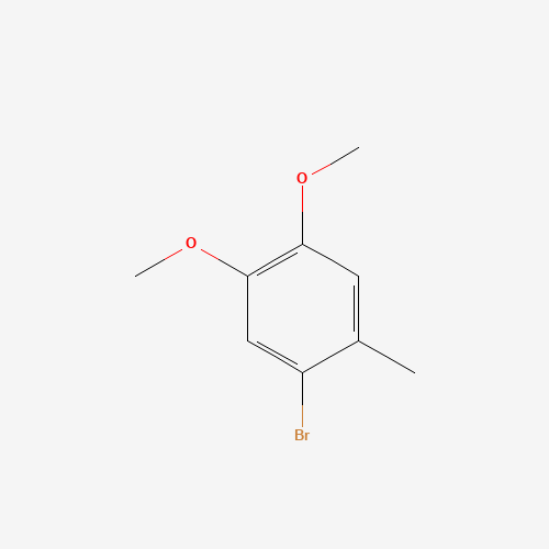 1-bromo-4,5-dimethoxy-2-methylbenzene (CAS: 52806-46-9) - Chemical Structure and Molecular Formula 