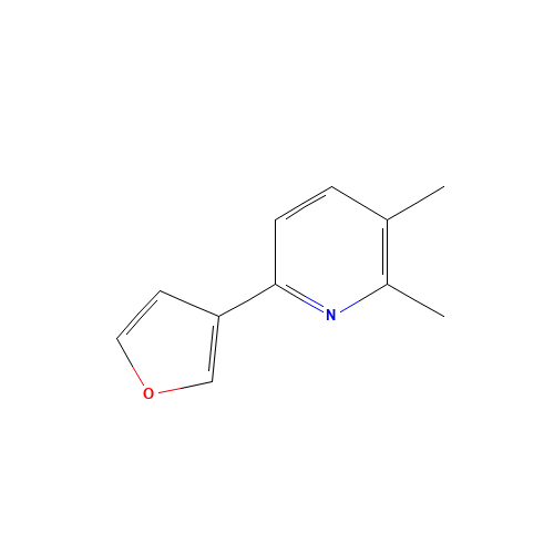 6-(furan-3-yl)-2,3-dimethylpyridine (CAS: 53913-07-8) - Chemical Structure and Molecular Formula 