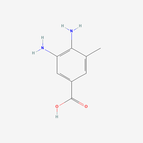 3,4-diamino-5-methylbenzoic acid (CAS: 37901-95-4) - Chemical Structure and Molecular Formula 