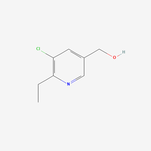 (5-chloro-6-ethylpyridin-3-yl)methanol (CAS: 533939-19-4) - Chemical Structure and Molecular Formula 