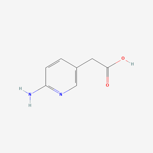 2-(6-aminopyridin-3-yl)acetic acid (CAS: 39658-45-2) - Chemical Structure and Molecular Formula 