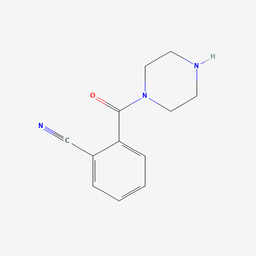 2-(piperazine-1-carbonyl)benzonitrile (CAS: 412930-99-5) - Chemical Structure and Molecular Formula 