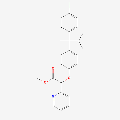 methyl 2-[4-[2-(4-iodophenyl)-3-methylbutan-2-yl]phenoxy]-2-pyridin-2-ylacetate (CAS: 1092769-10-2) - Related Chemical Product